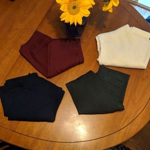 Bundle of 4 fleece lined leggings. Sz L/XL